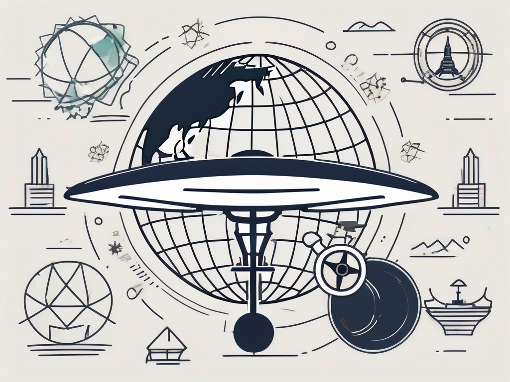 A globe with thailand highlighted