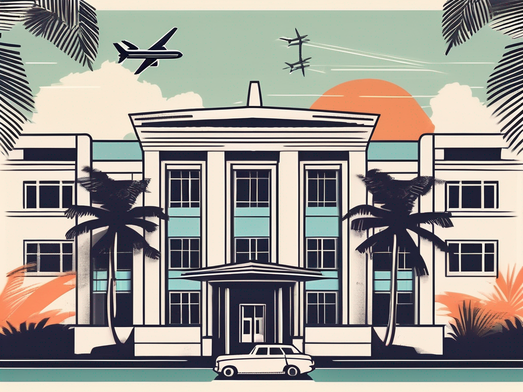 A school building with a thai architectural style