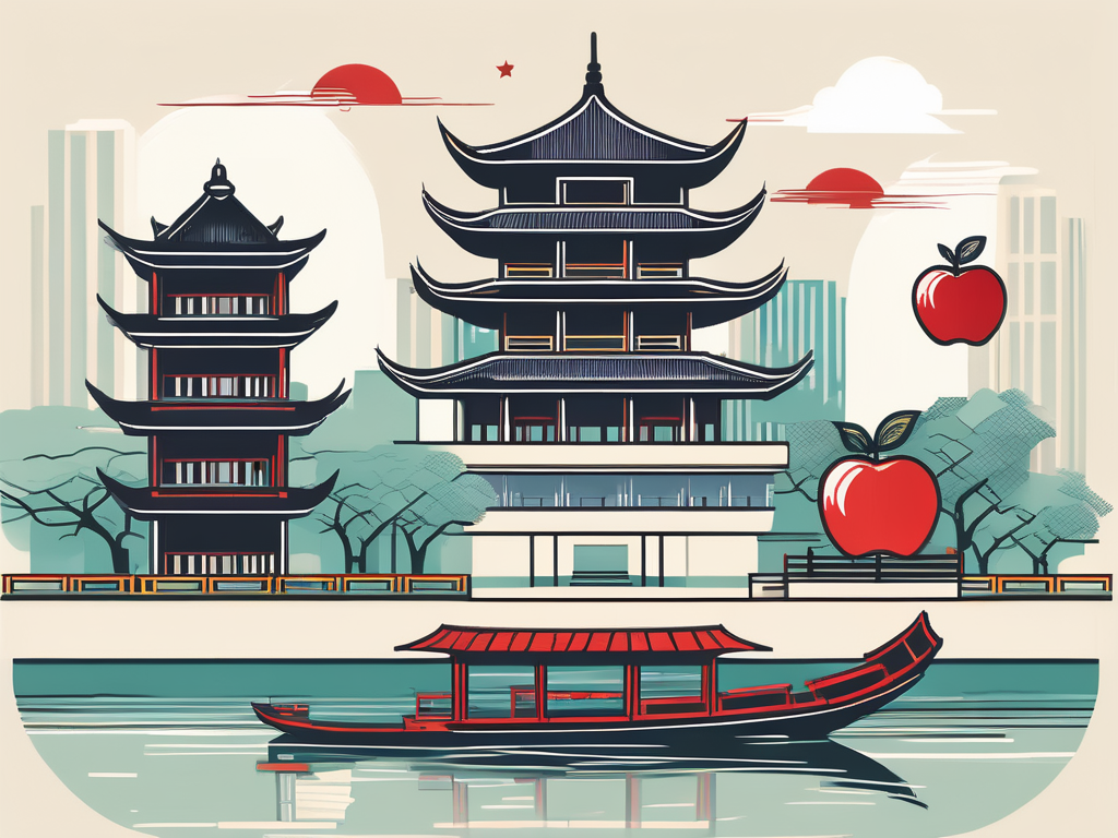 A collection of iconic hanoi landmarks