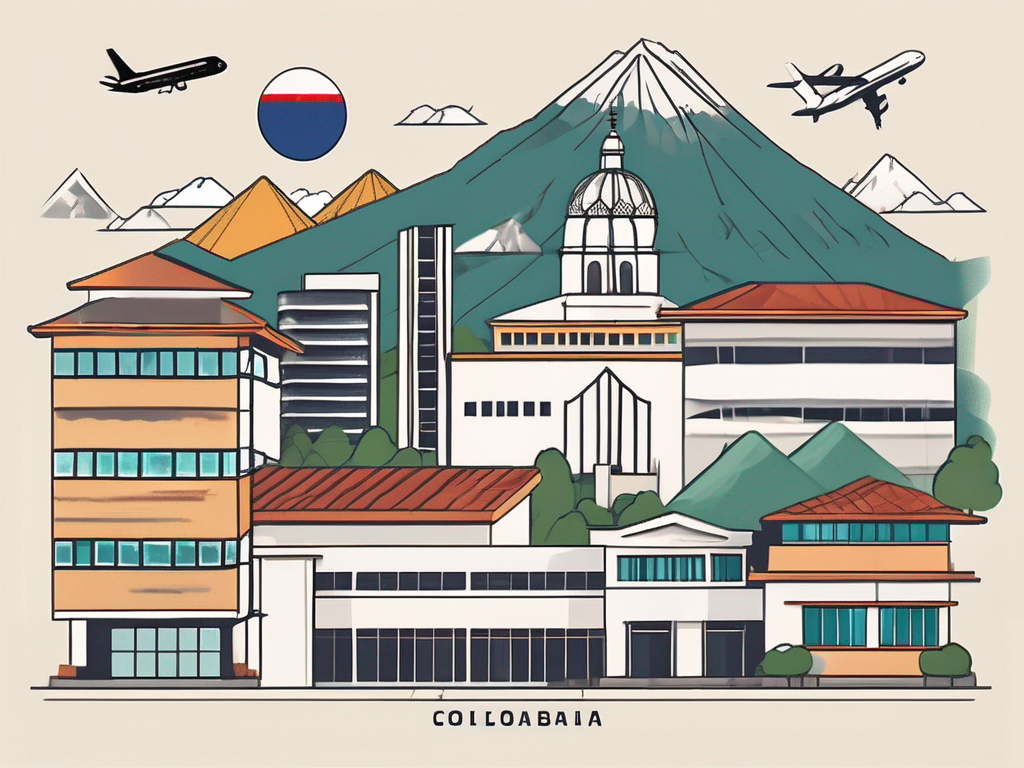 A few international school buildings in bogota