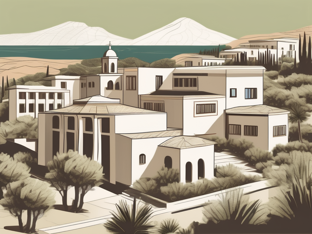 A diverse collection of six school buildings