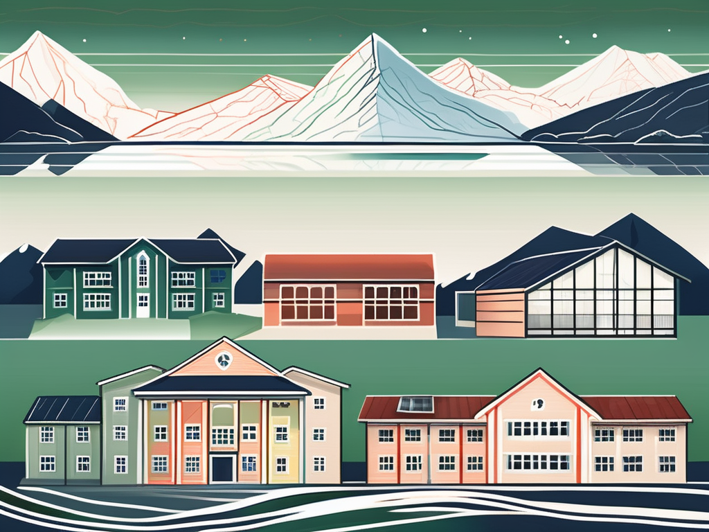 Six distinct school buildings