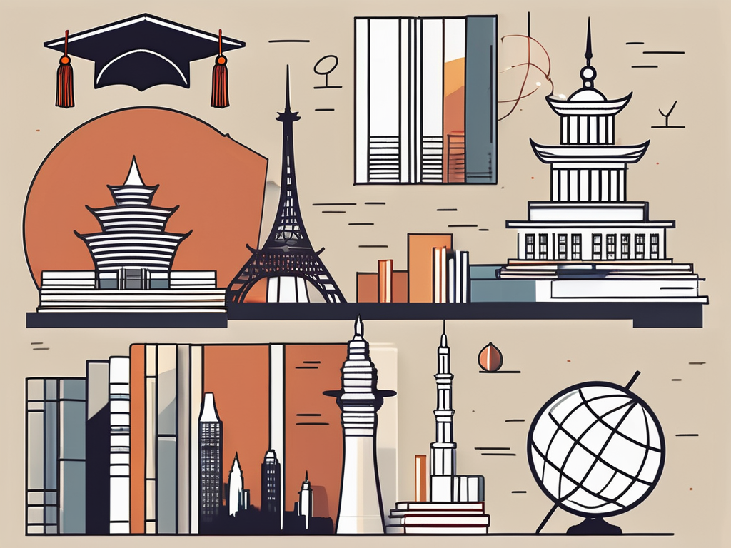 Various iconic landmarks of shenzhen