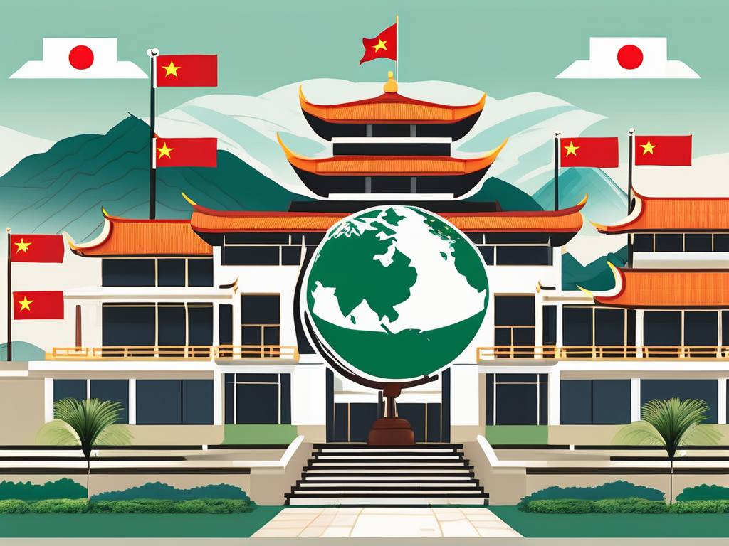 A diverse set of international school buildings in vietnam