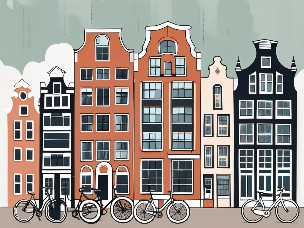 Several iconic amsterdam buildings