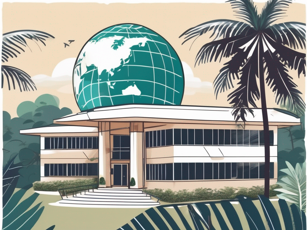 An international school building in phuket surrounded by tropical vegetation