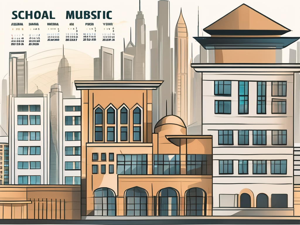 A diverse collection of school buildings representing various international styles
