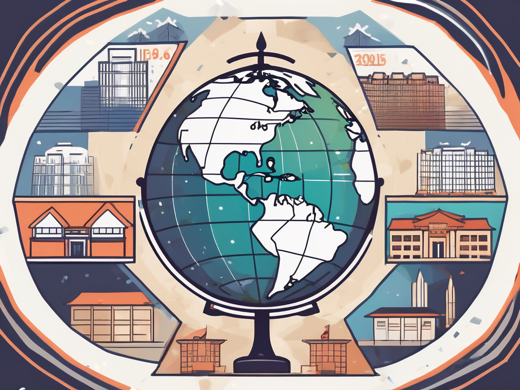 A globe with malaysia highlighted