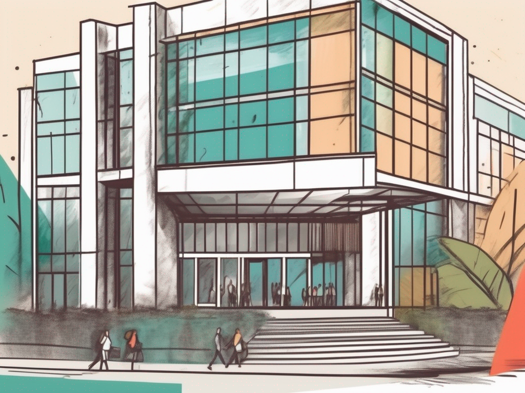 A bustling international school in mexico city with a vibrant campus and an open vacancy sign