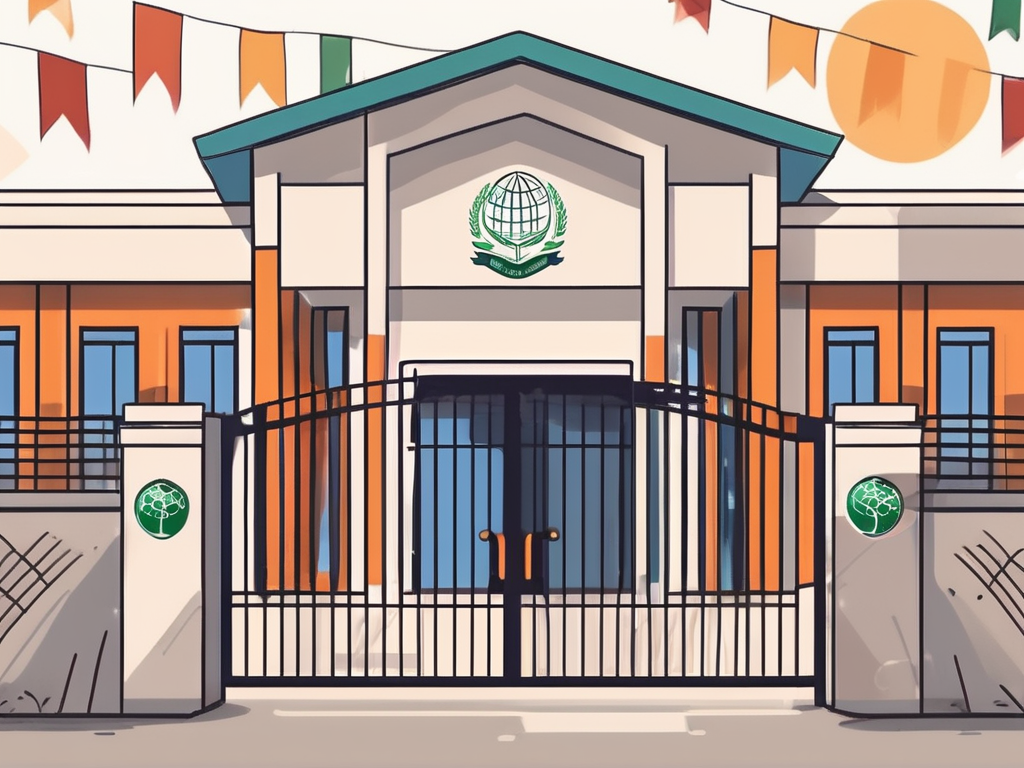 An international school building in pakistan