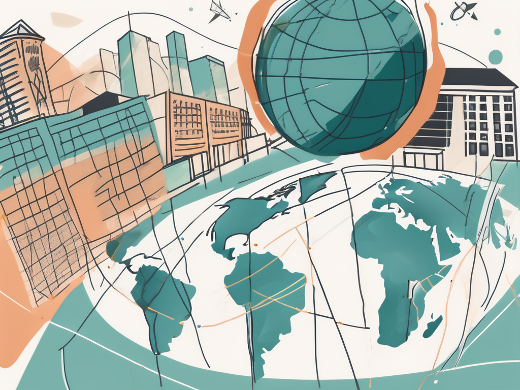 A globe focused on south africa