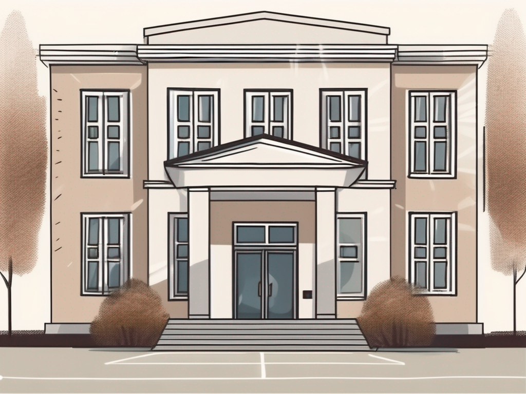 A swedish international school building with a calendar and a clock