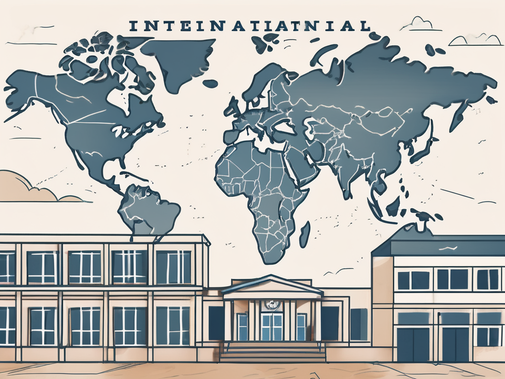 A global map with the united states highlighted