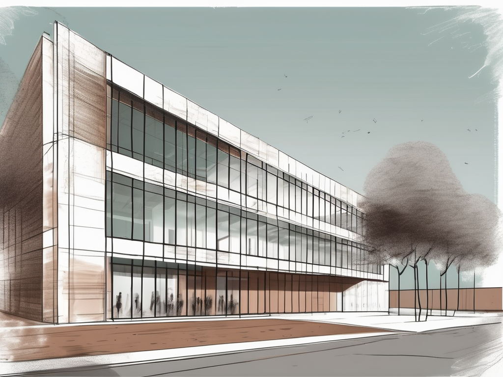 An international school building in argentina with a timeline indicating various years from 1 to 10