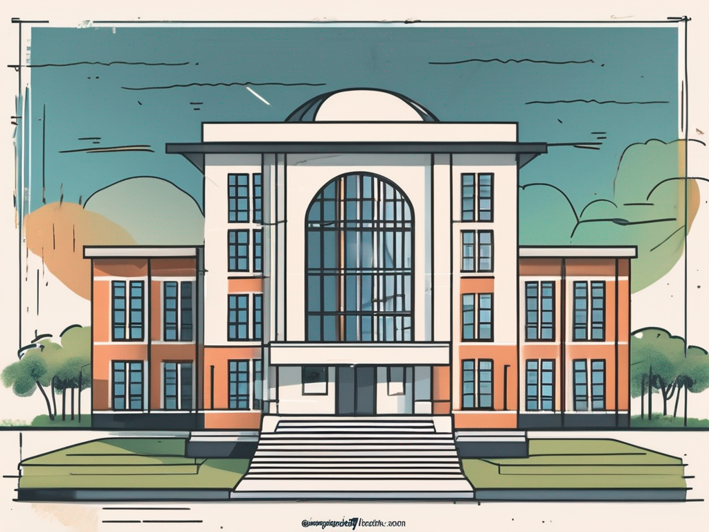 An international school building in bangladesh with a timeline representing years of experience