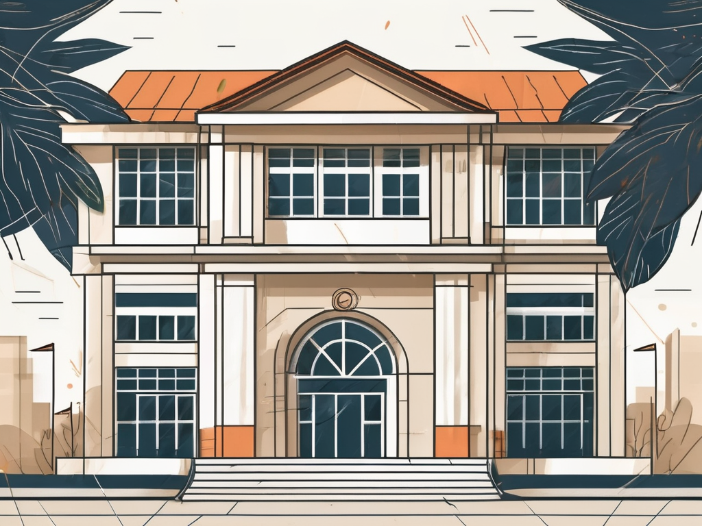 An international school building in ho chi minh city with a calendar and a graduation cap to symbolize years of experience and education