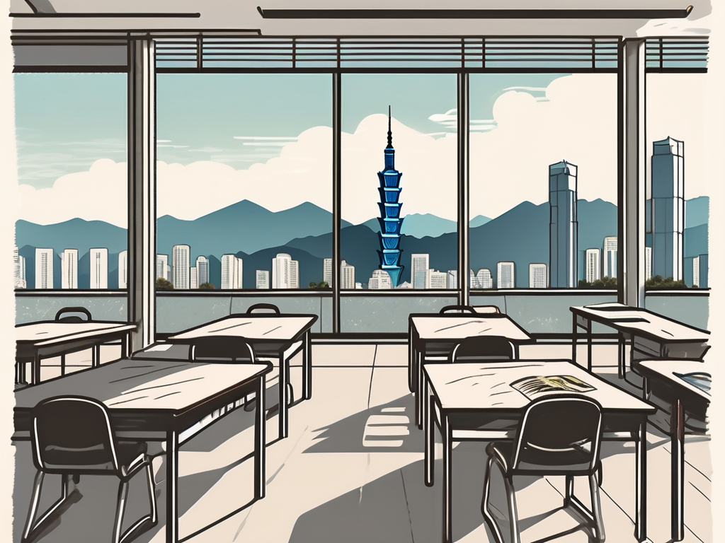 A classroom setting in an international school in taipei