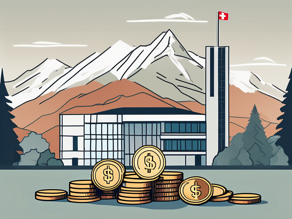 A swiss landscape with an international school building