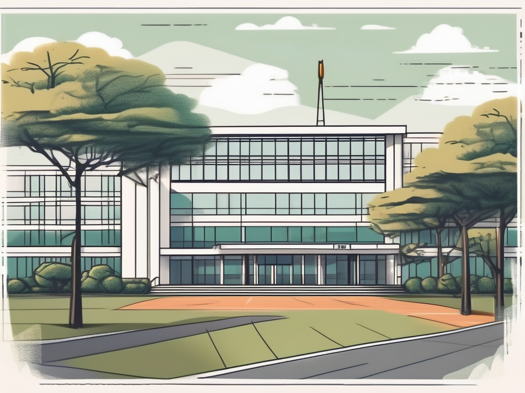 A typical international school building in taiwan