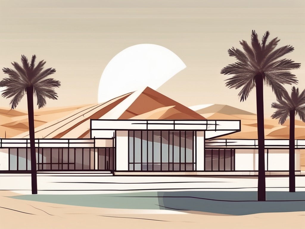 A modern international school building in the united arab emirates