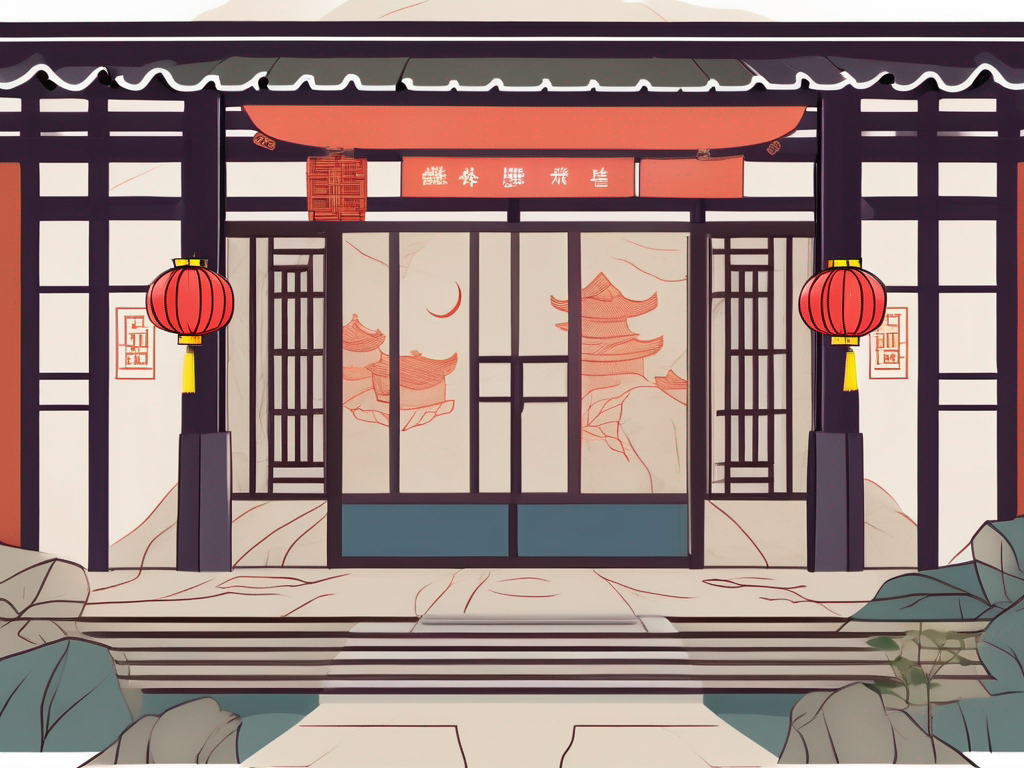 The qsi international school of chengdu's building with a "welcome" mat in front