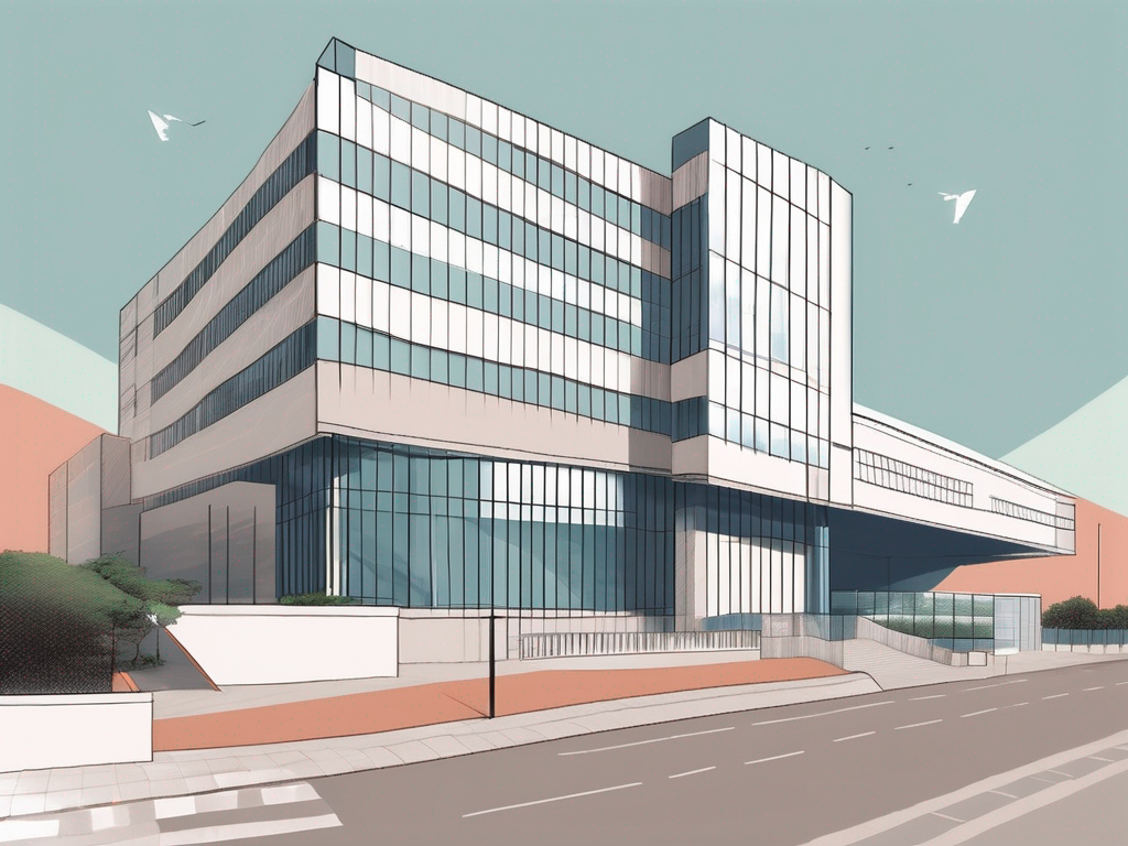 The utahloy international school of guangzhou's building with a path leading up to its entrance