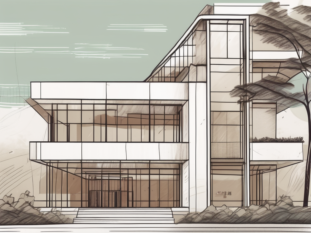 The yew chung international school of qingdao building with a job application form and a pen on the foreground