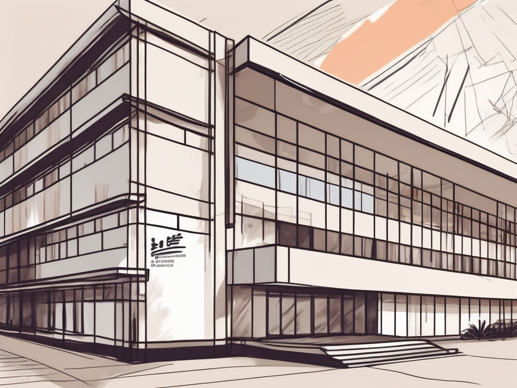 The international school of sanya building with a job application form and a pen on the foreground