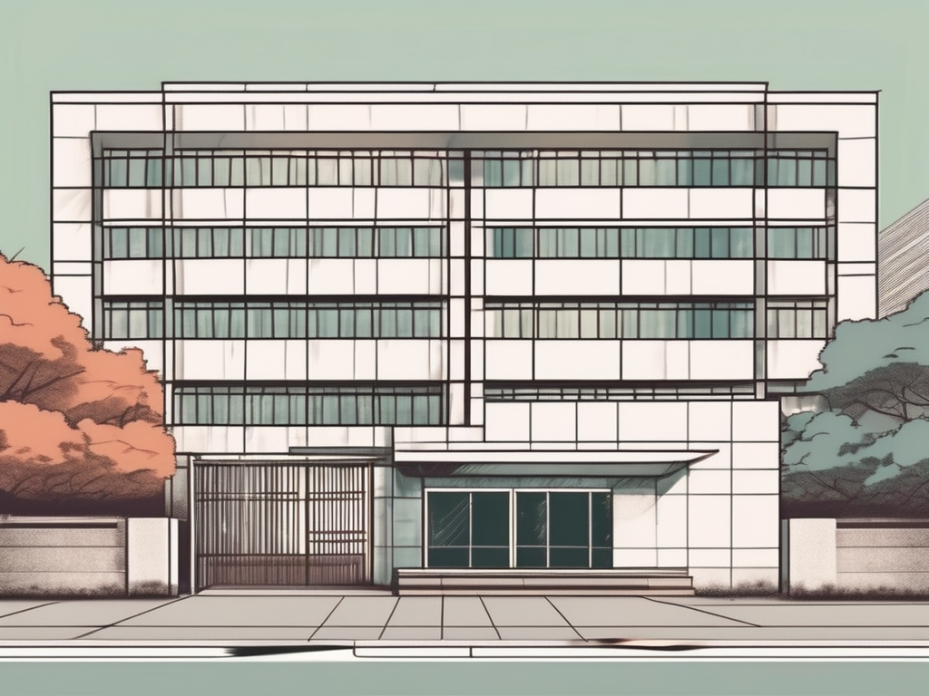 A japanese school building in shenzhen with a symbolic representation of a job application