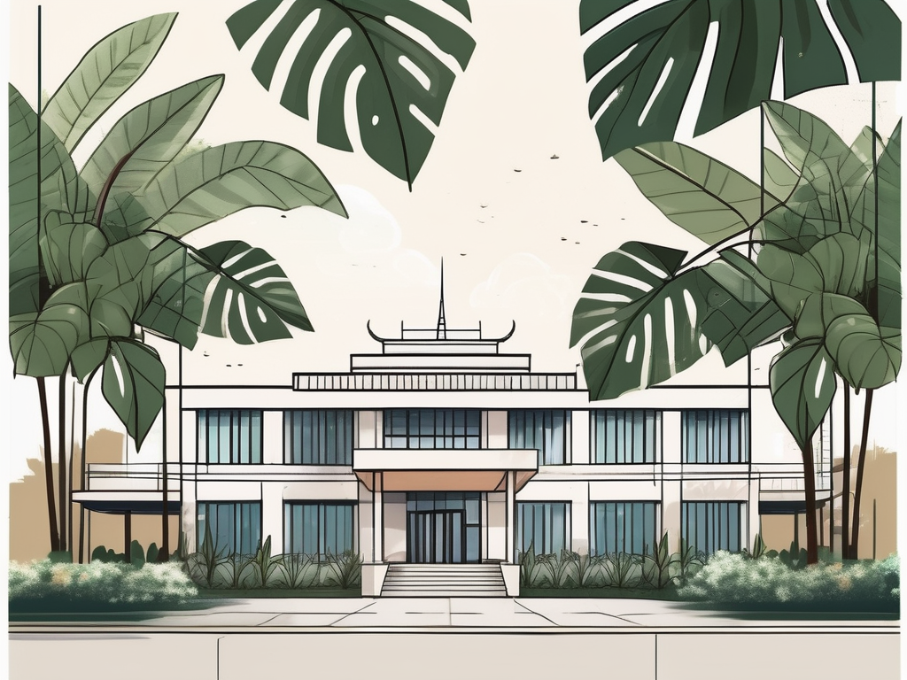 An international school building in bangkok with thai cultural elements