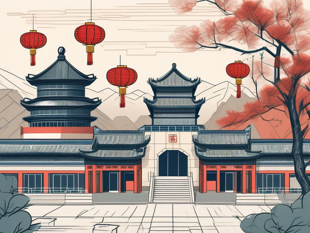 The western academy of beijing's campus with its iconic buildings