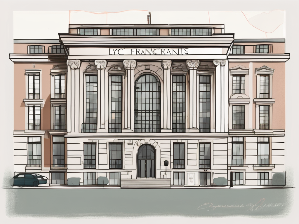 The lycée français de new york building with a symbolic representation of a job application