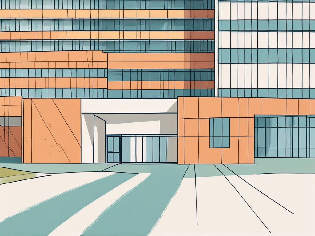 The copenhagen international school building with a symbolic representation of employment such as a briefcase or a door opening