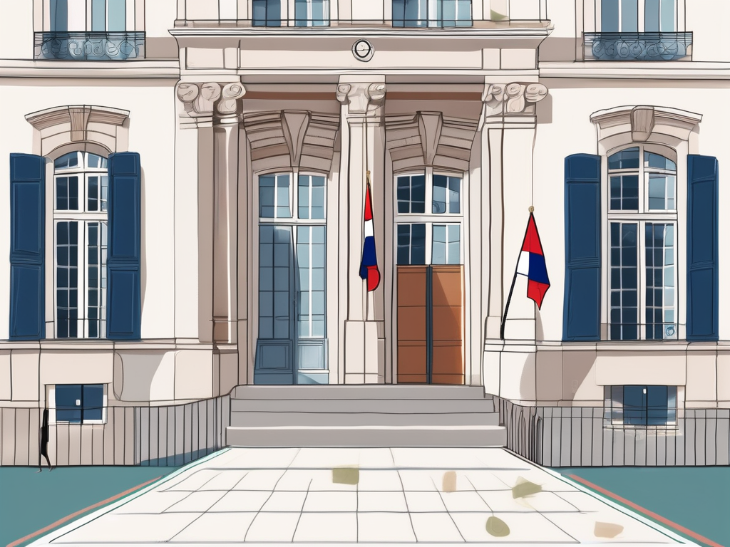 The lycee international de saint germain-en-laye building with a pathway leading towards it