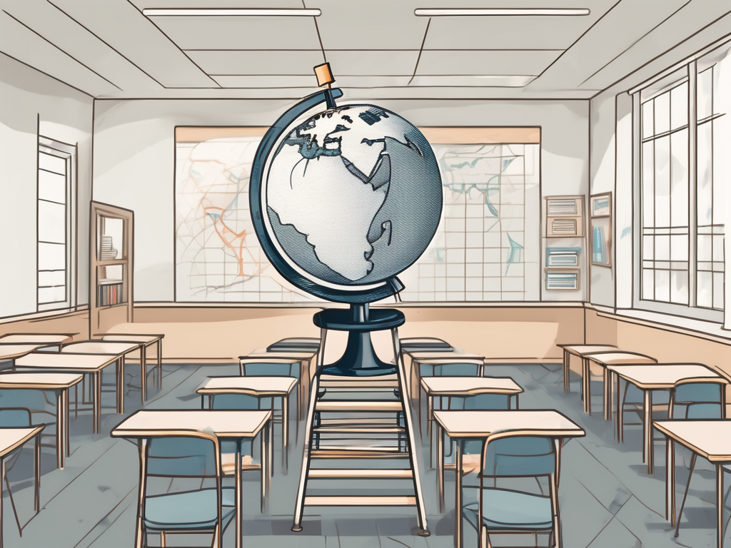 A globe with singapore highlighted