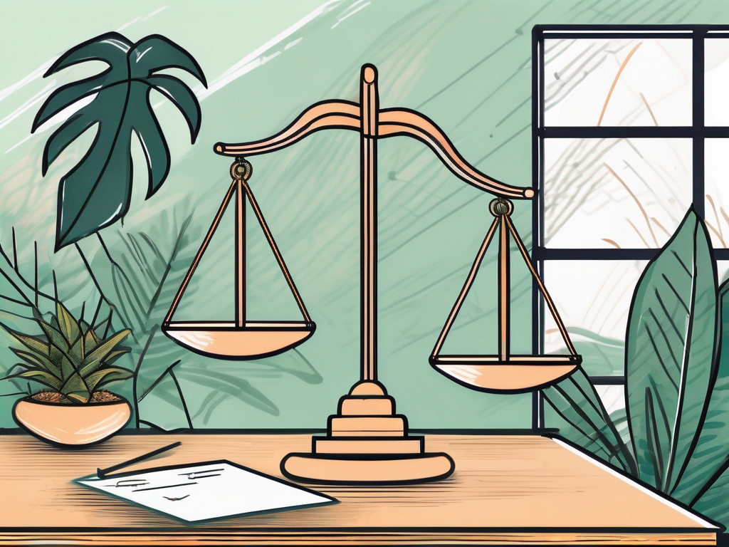 A classroom setting with tropical malaysian elements in the background