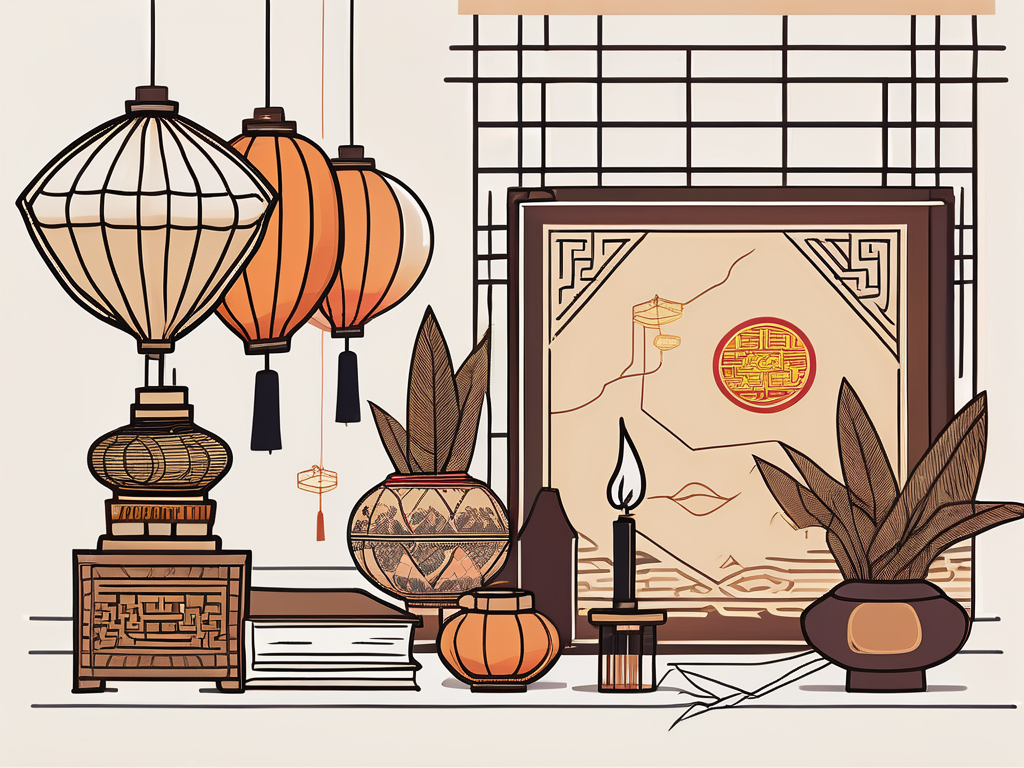 A classroom setting in malaysia with diverse cultural symbols and elements