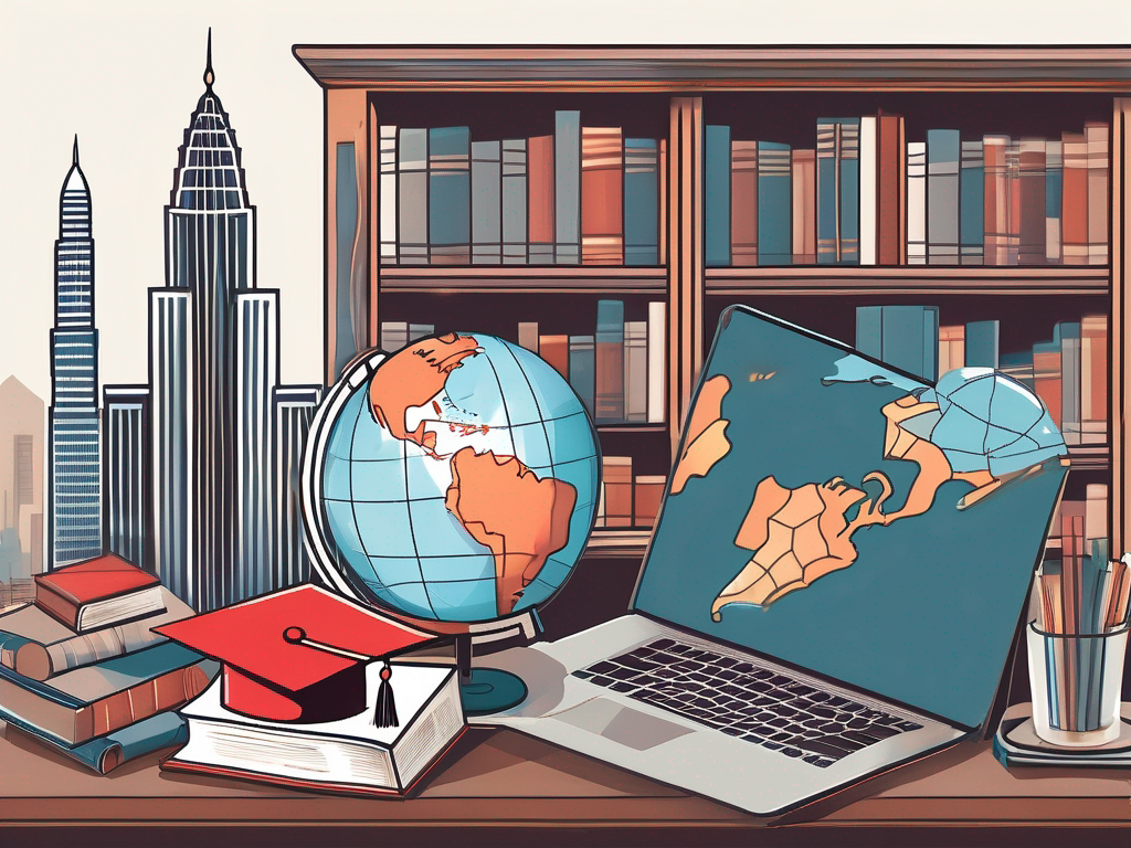 A diverse array of educational tools such as books