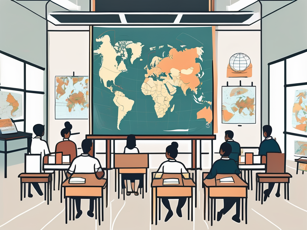 A diverse classroom setting in malaysia