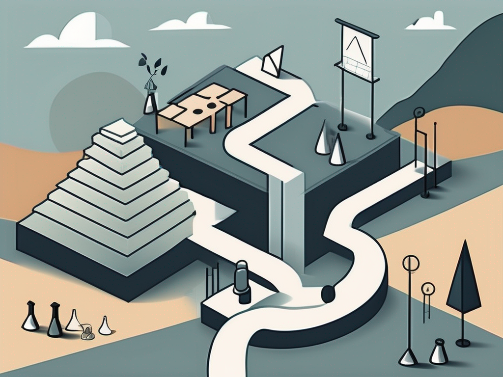 A classroom setting in malaysia with various educational tools and elements symbolizing challenges and strategies