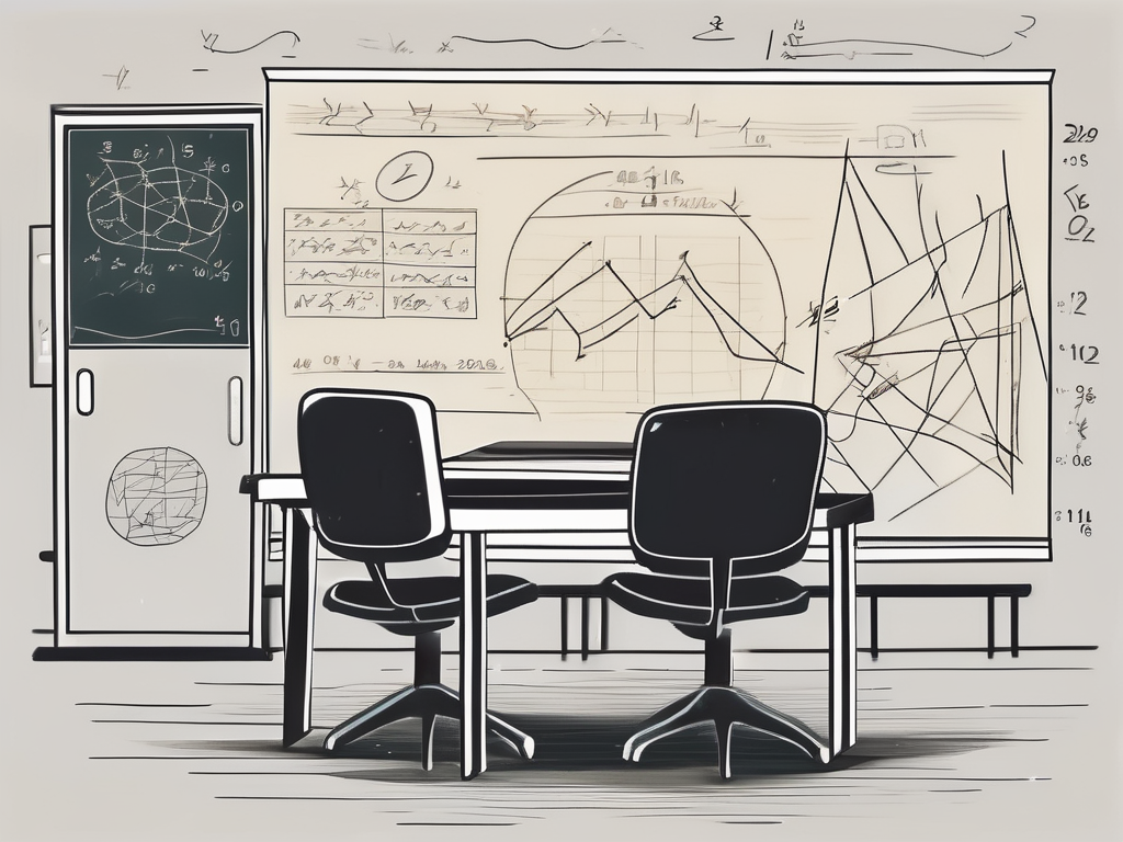 A classroom setting with a mix of malaysian cultural symbols