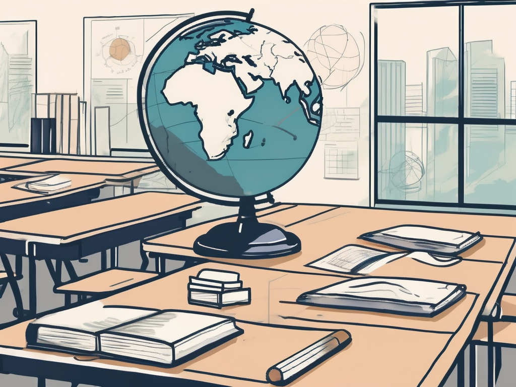 A classroom setting in singapore with various educational tools