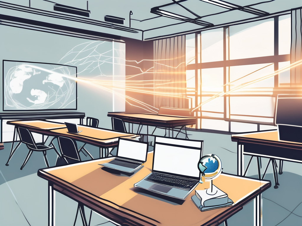 A classroom setting in singapore with different teaching tools such as books