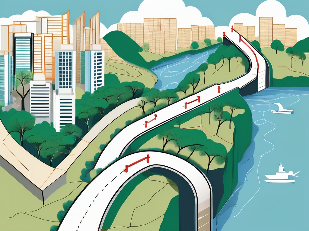 Various symbolic barriers such as a high wall