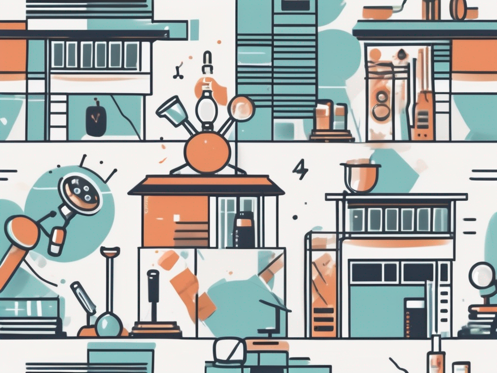 A singaporean school building with a parent and child's symbolic icons