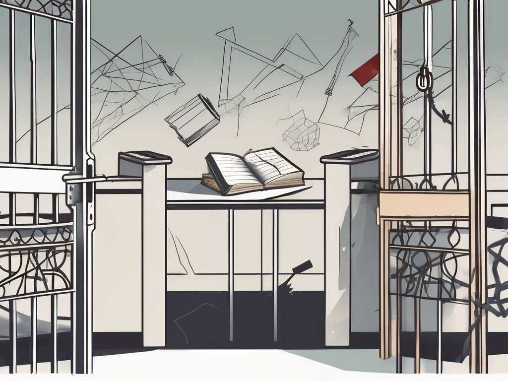 A classroom setting in singapore with various symbolic elements like a broken pencil