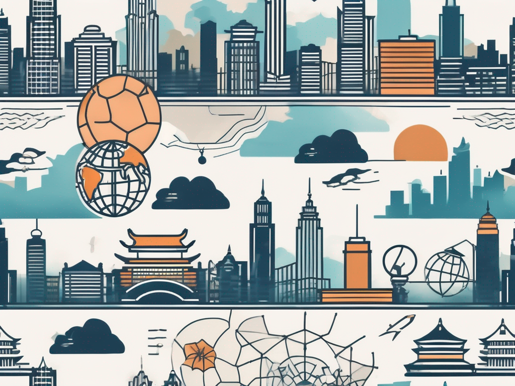 The hong kong skyline