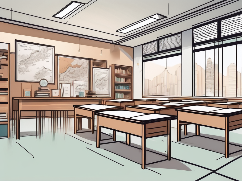 A classroom setting in hong kong