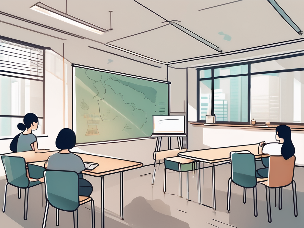 A classroom setting in hong kong