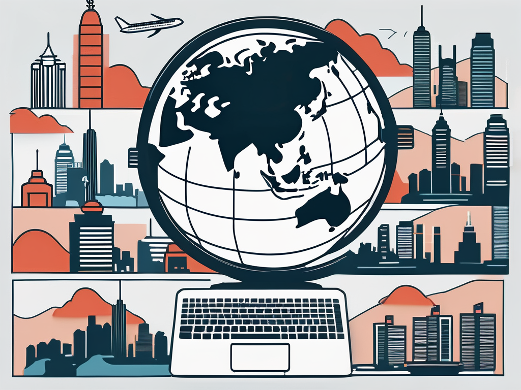 Various educational tools like a globe